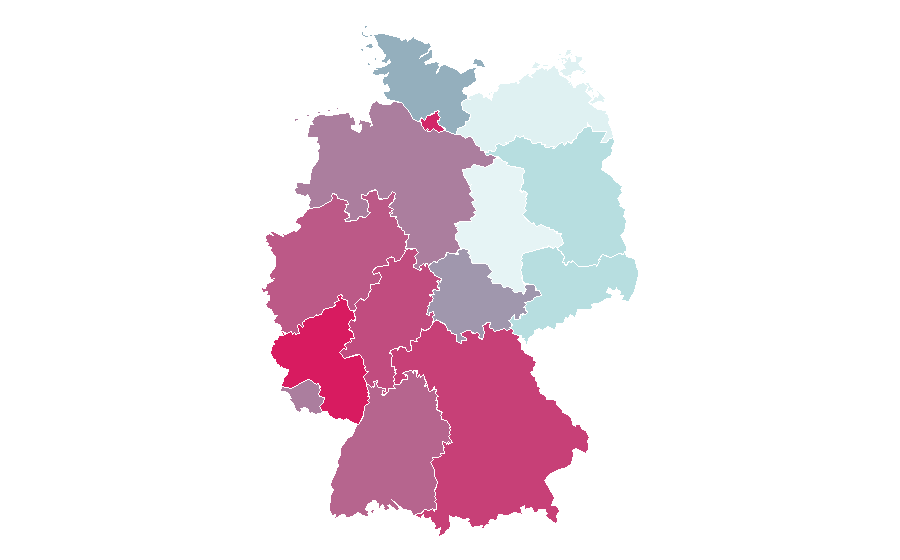 Affinity by region — Mount Rushmore, Germany
