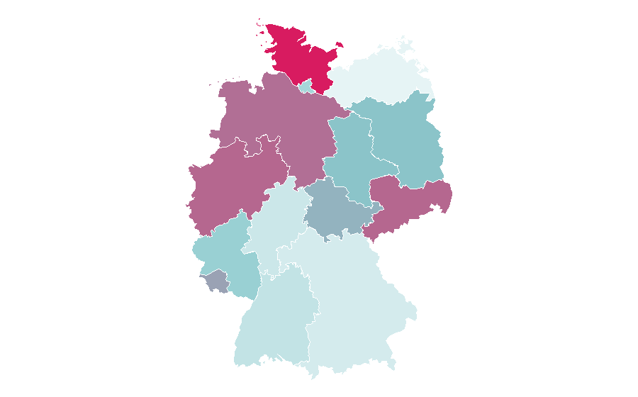 Affinità per regione — Moviepilot, Germania