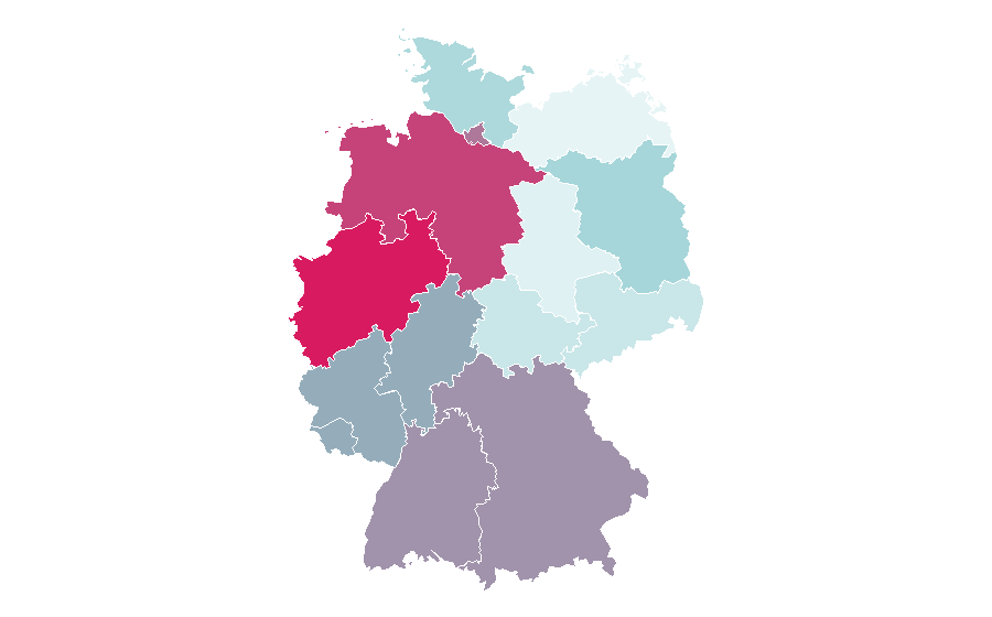 Affinity by region — Mozzarella, Germany