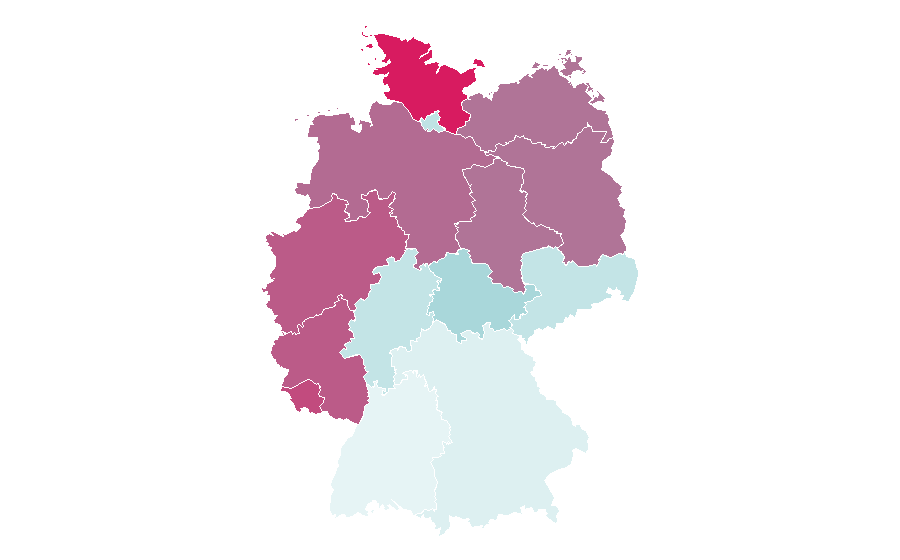 Affinity by region — Mr. Mercedes, Germany