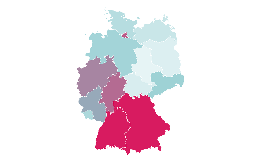 Affinity by region — Mr. Olympia, Germany