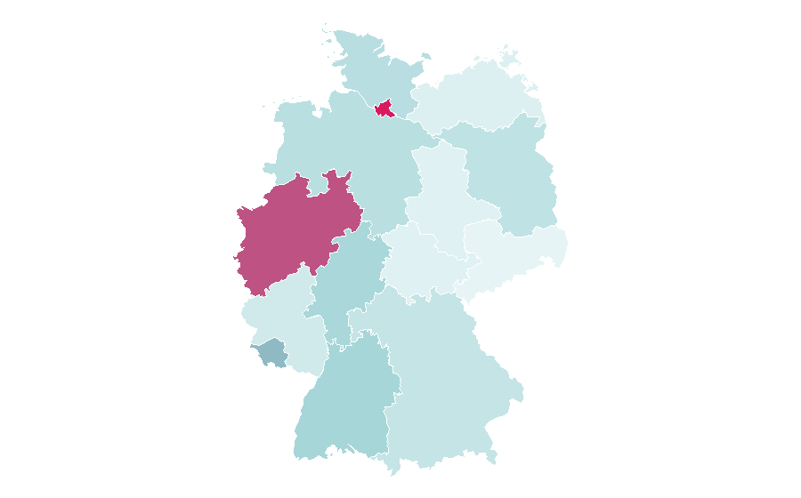 Affinità per regione — Mr. Wash, Germania