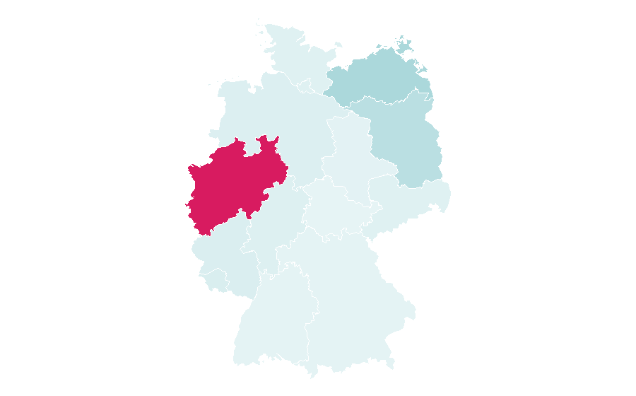 التقارب حسب المنطقة — MSV Duisburg, ألمانيا