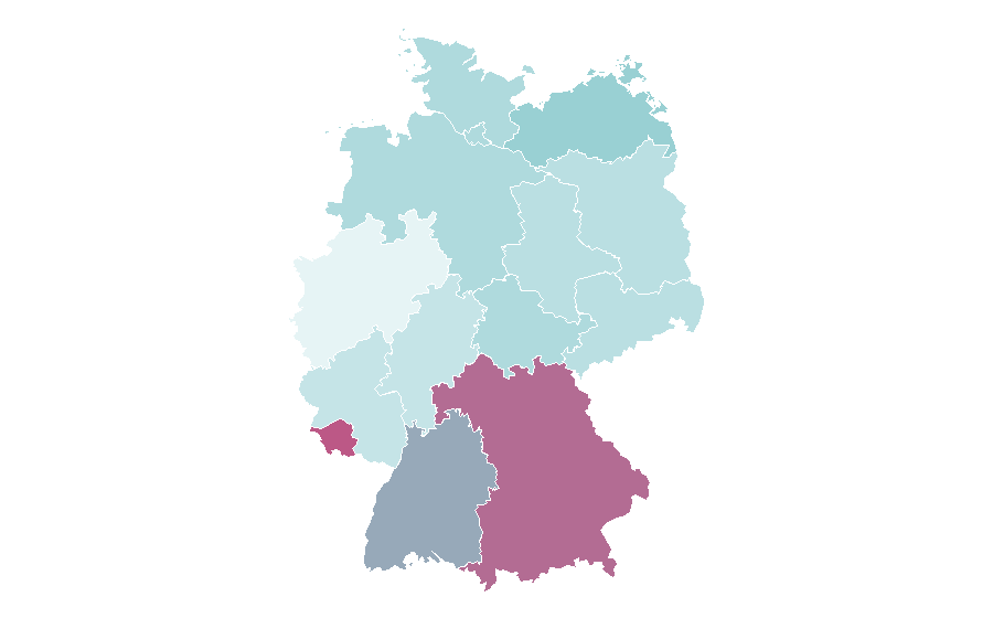 Affinity by region — Multi-level marketing, Germany