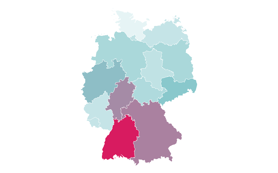 Affinität nach Region — Multimedia, Deutschland