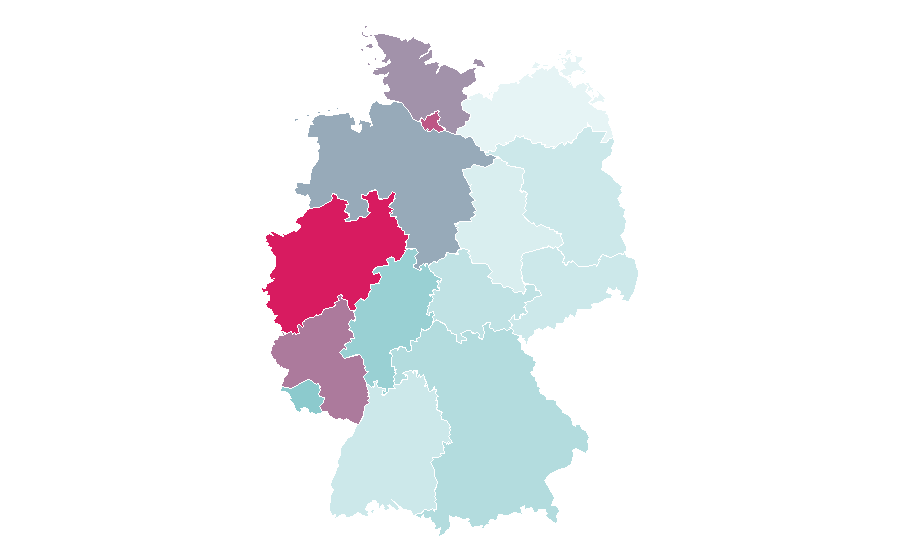 Affinity by region — Multiple sclerosis awareness, Germany