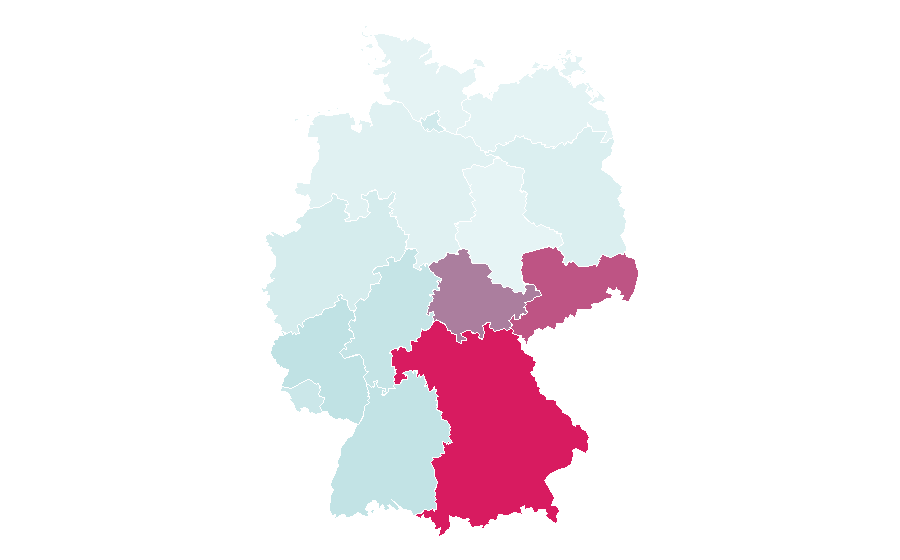 Affinity by region — Münchener Verein, Germany
