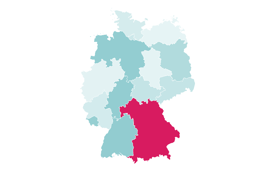 Affinity by region — Municipality, Germany