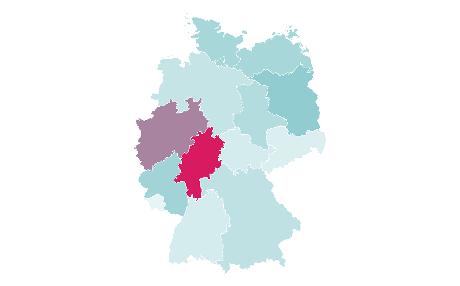 Affinité par région — Mystery fiction, Allemagne