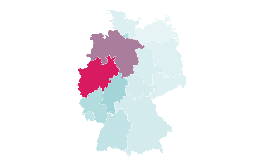 Affinity by region — MyWay (ticketing system), Germany
