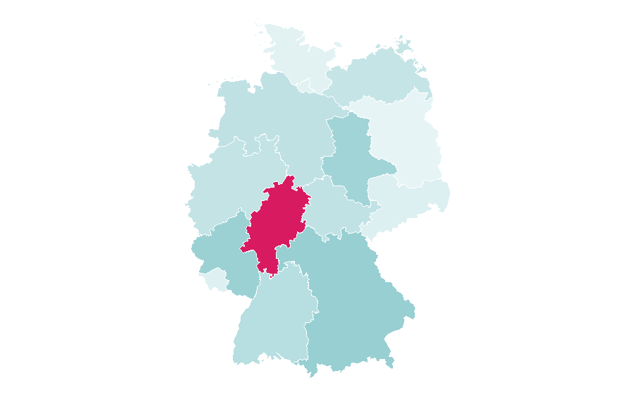 Affinity by region — Nachtleben, Germany