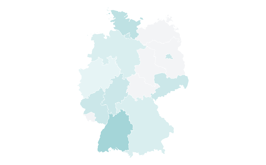 Affinity by region — Nail (fastener), Germany