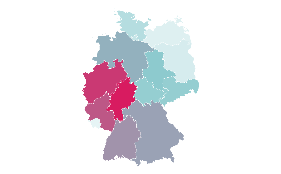 Affinity by region — NASA, Germany