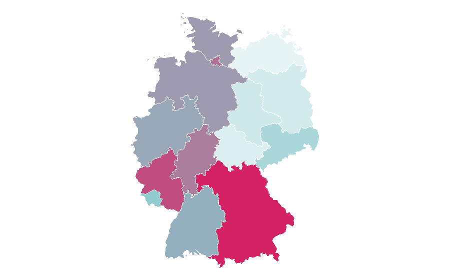 Affinity by region — National Football League draft, Germany