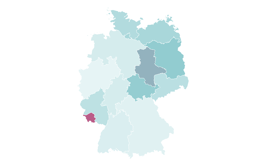 Affinity by region — National language, Germany