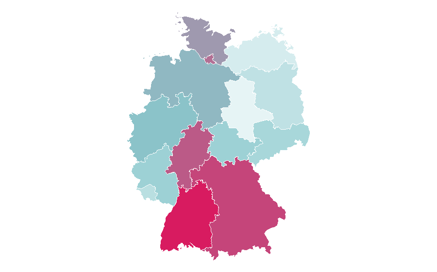 Affinità per regione — Natural rubber, Germania