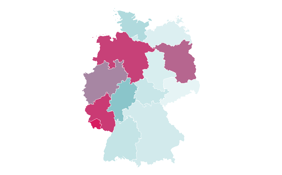 Affinité par région — Natural science, Allemagne