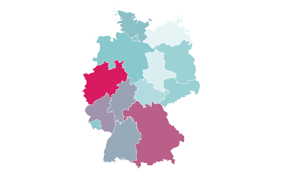 Affinity by region — Nature Love, Germany