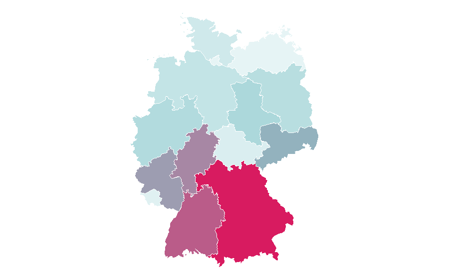 Affinity by region — Naturopathy, Germany