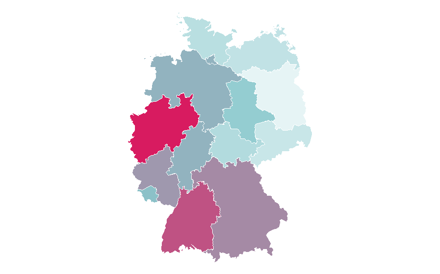 Affinity by region — Nausea, Germany