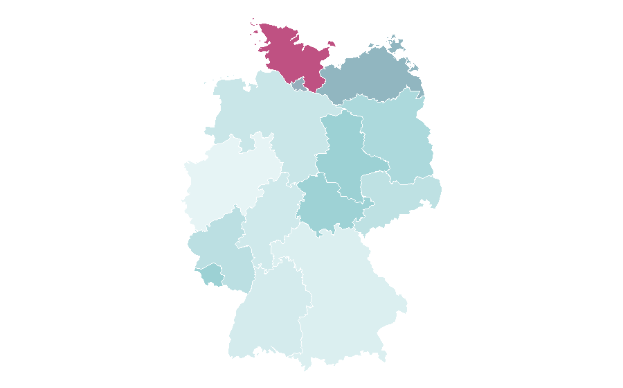 Affinity by region — Naval architecture, Germany