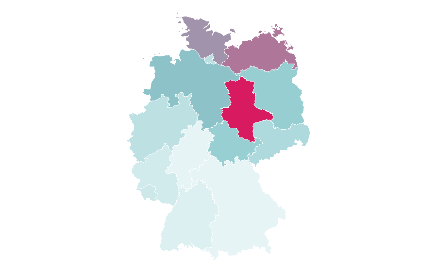 Affinity by region — NDR Talk Show, Germany