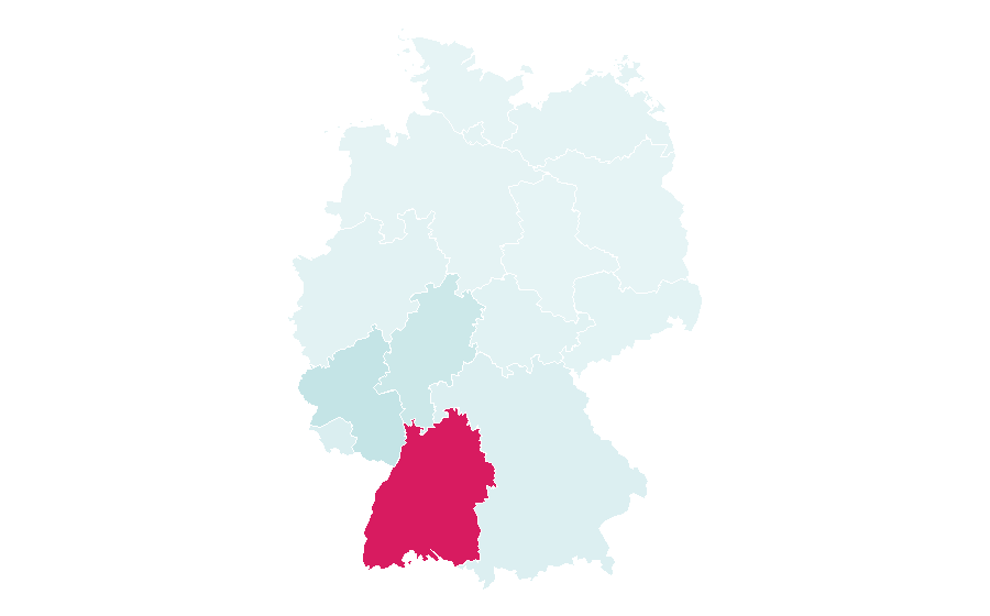 Affinité par région — Neckar, Allemagne