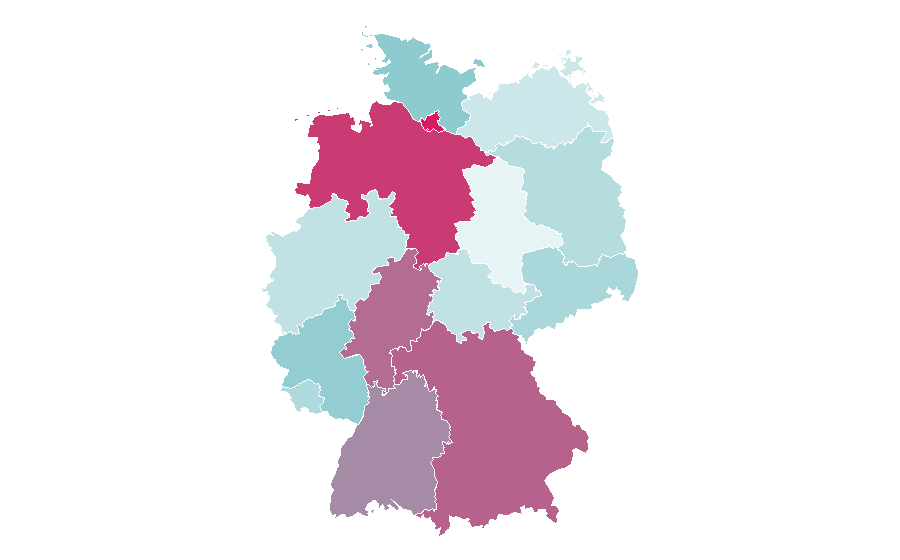 Affinity by region — Necktie, Germany