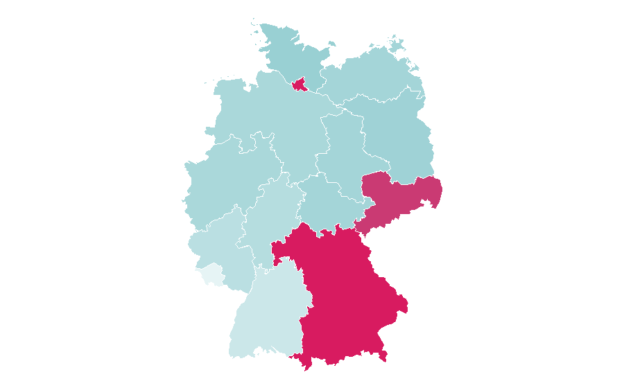 Affinité par région — Nelly Furtado, Allemagne