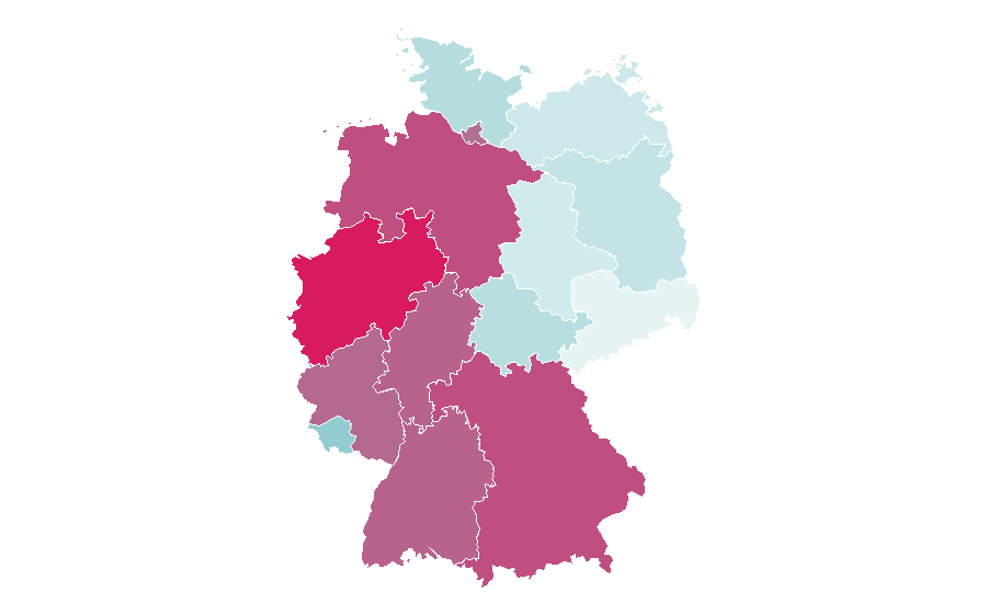 Affinity by region — Nelson Mandela, Germany