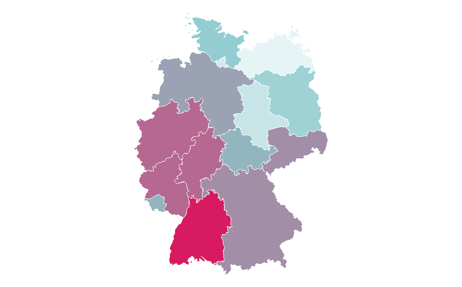 Affinity by region — Nerds (candy), Germany