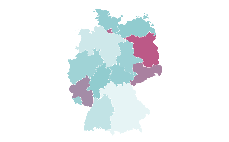 Affinity by region — Neuron, Germany