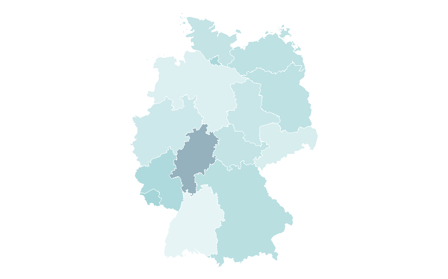 Affinity by region — Neuropsychology, Germany