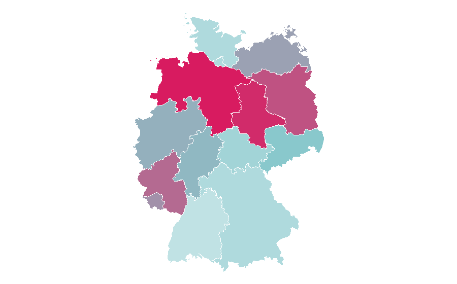 Affinity by region — Neurosurgery, Germany