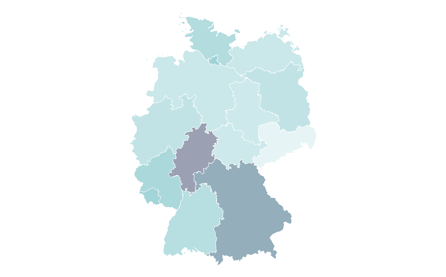Affinity by region — Never Say Never Again, Germany