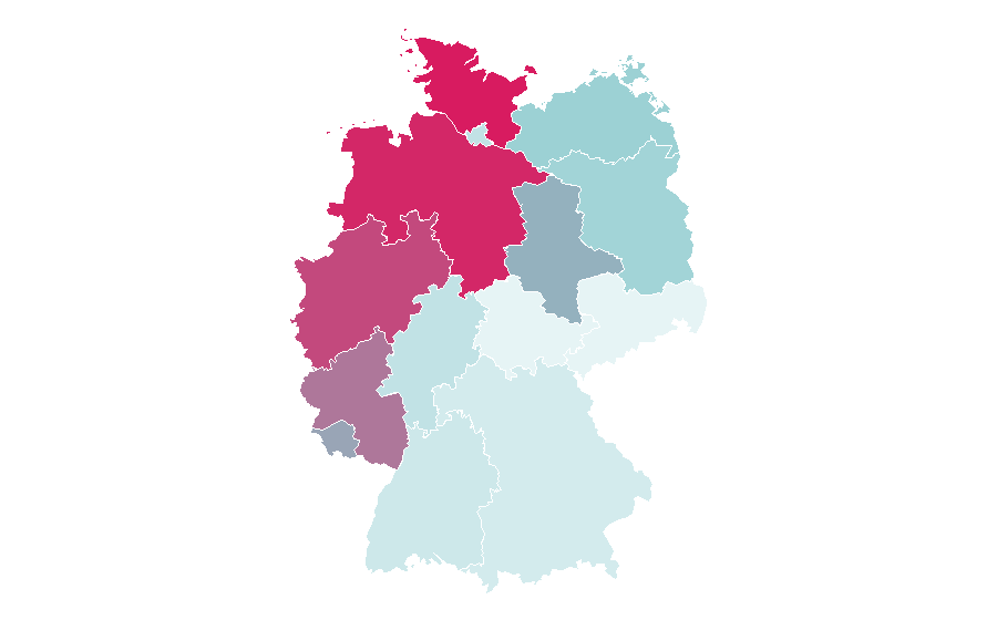 Affinity by region — New Amsterdam, Germany