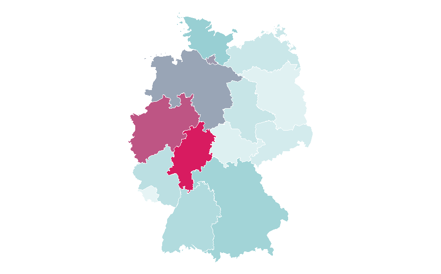 Affinity by region — New Castle, Indiana, Germany