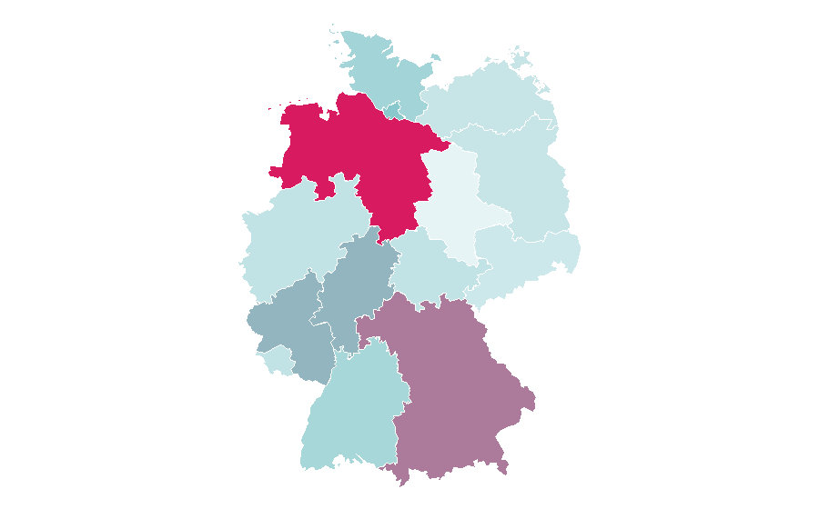 Affinity by region — New England, Germany