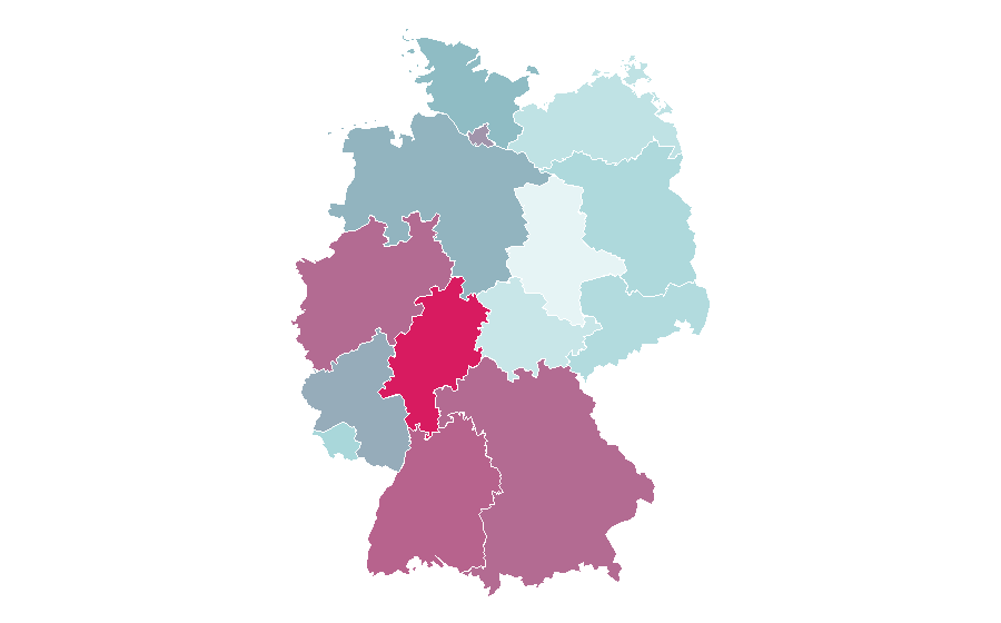 Affinity by region — New Jersey, Germany