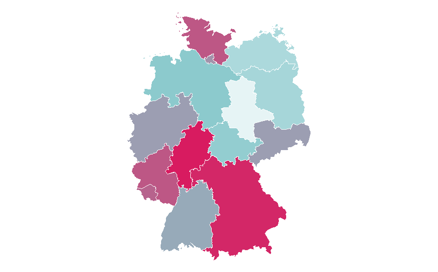Affinity by region — New Mexico, Germany