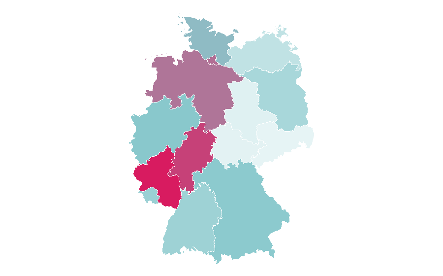 Affinity by region — New Orleans Saints, Germany