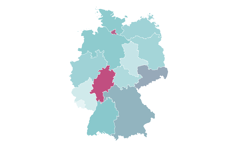 Affinity by region — New South Wales, Germany