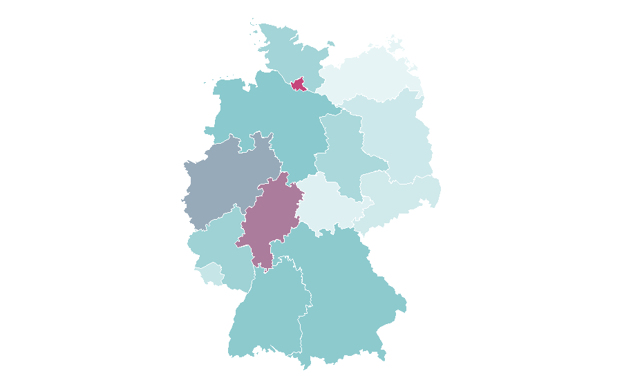 Affinity by region — New York Knicks, Germany