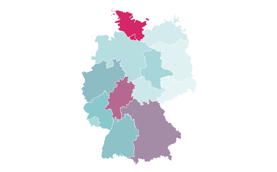 Affinity by region — New York Yankees, Germany