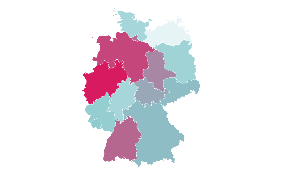 Affinity by region — New Yorker, Germany