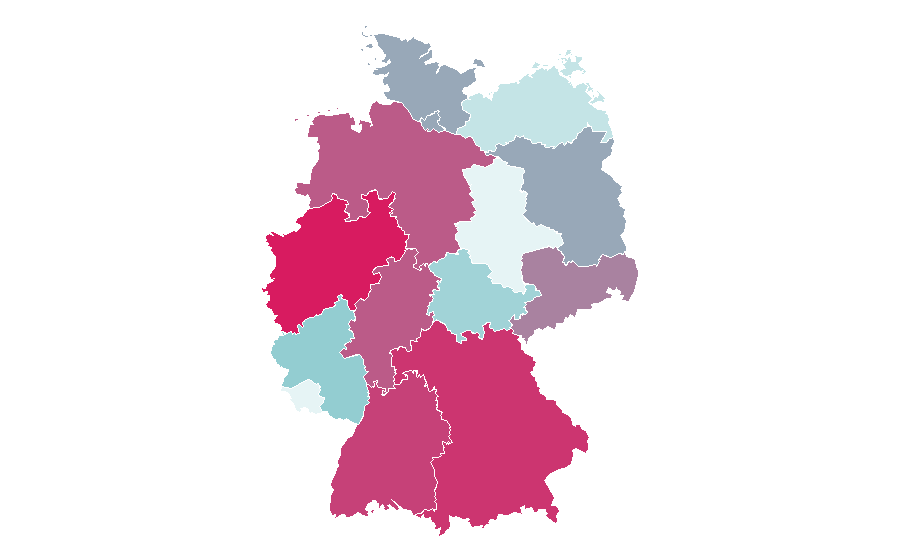 Affinity by region — New Zealand, Germany
