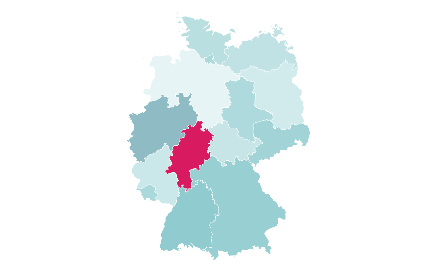 Affinity by region — Newcastle University, Germany