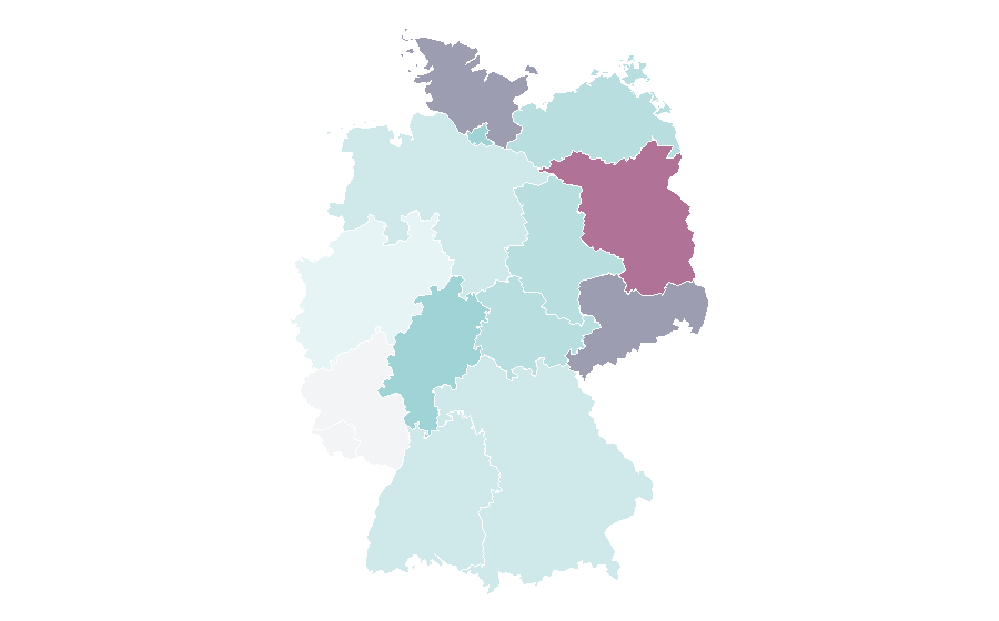 Affinity by region — Newsagent's shop, Germany