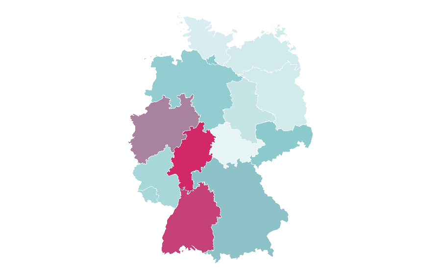 Affinity by region — Newton, Iowa, Germany