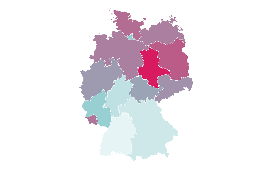 Affinity by region — Nick Frost, Germany